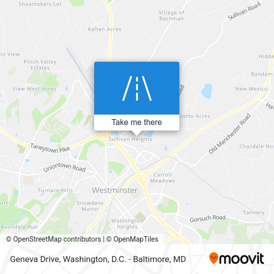 Geneva Drive map