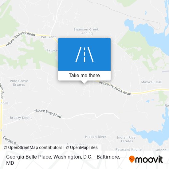 Georgia Belle Place map