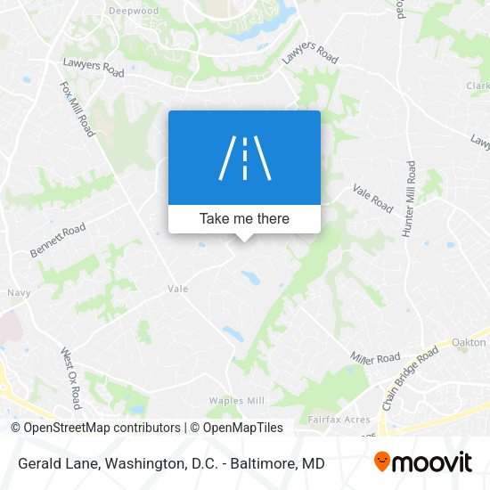 Gerald Lane map