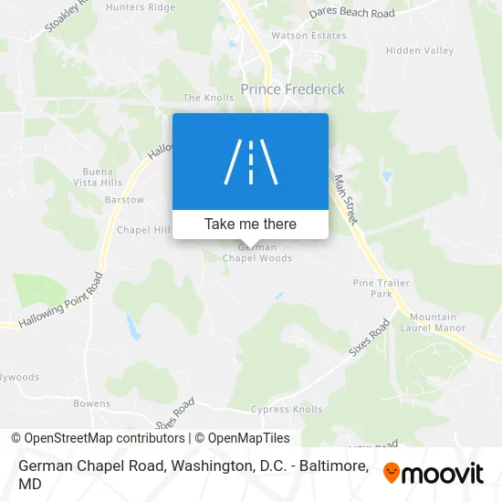 German Chapel Road map