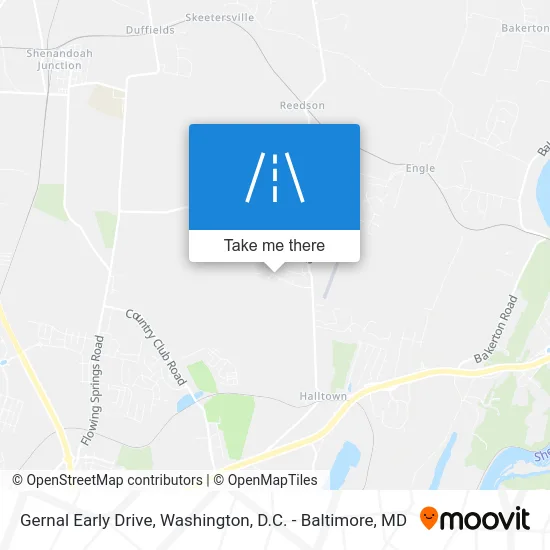 Gernal Early Drive map