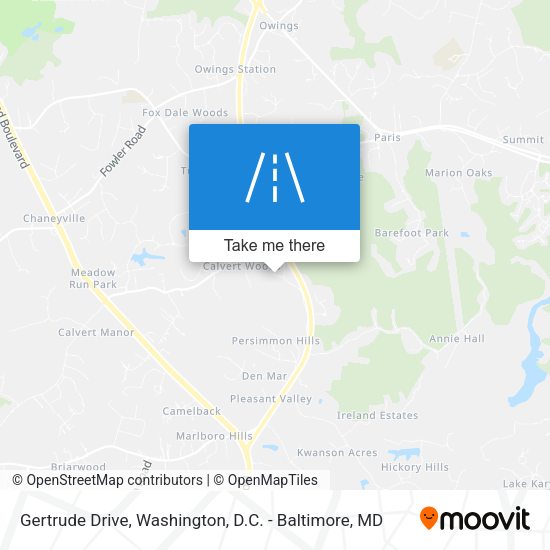 Gertrude Drive map