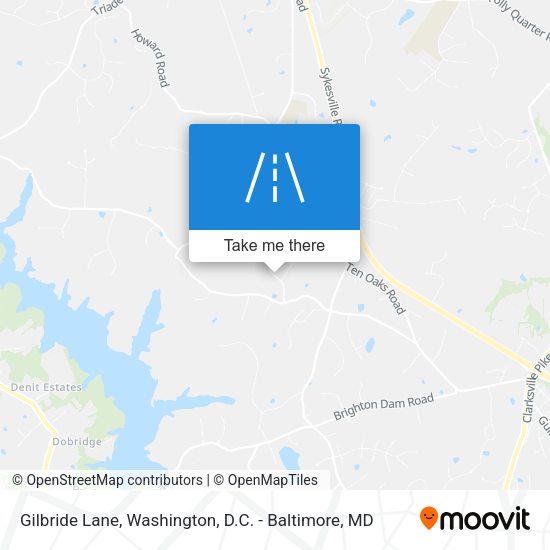 Gilbride Lane map