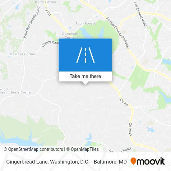 Gingerbread Lane map