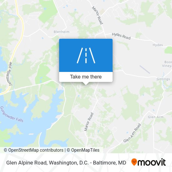 Glen Alpine Road map