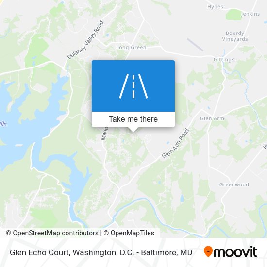 Glen Echo Court map