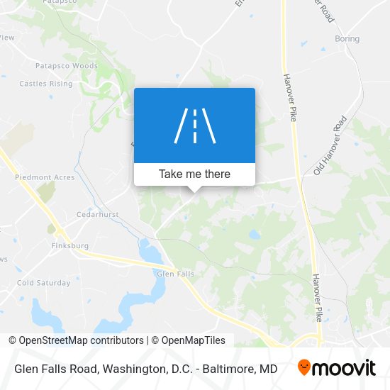 Mapa de Glen Falls Road