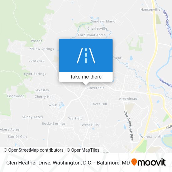 Mapa de Glen Heather Drive