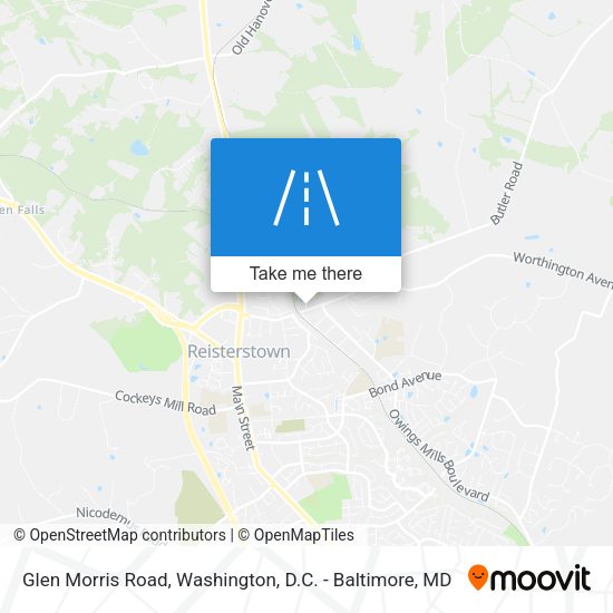 Mapa de Glen Morris Road