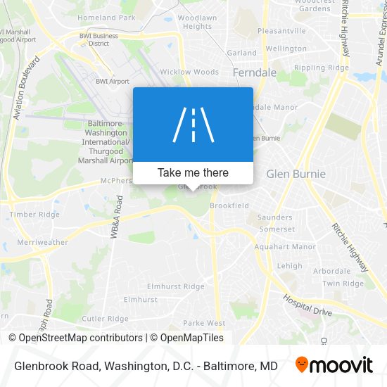 Glenbrook Road map
