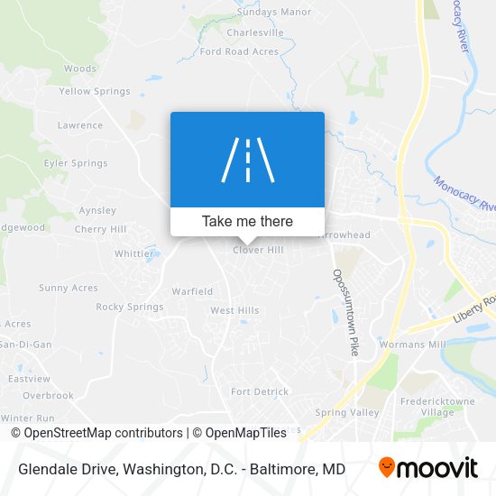 Glendale Drive map