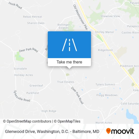 Glenwood Drive map