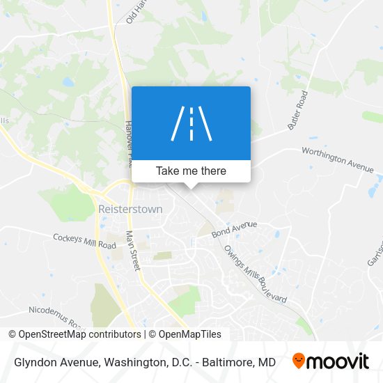 Glyndon Avenue map