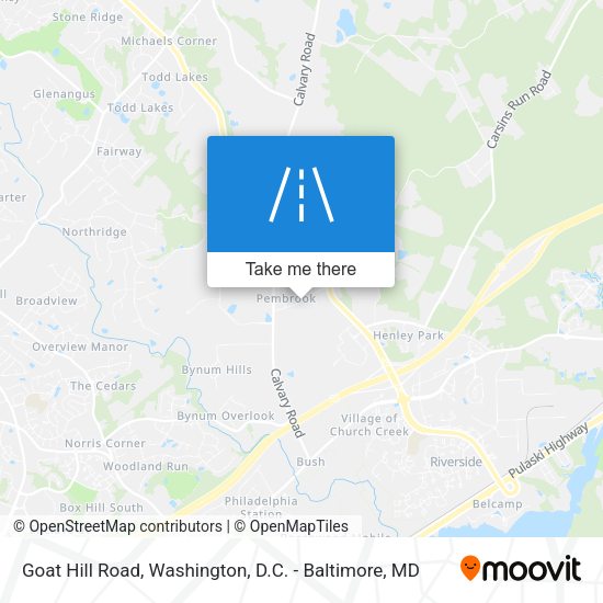 Goat Hill Road map