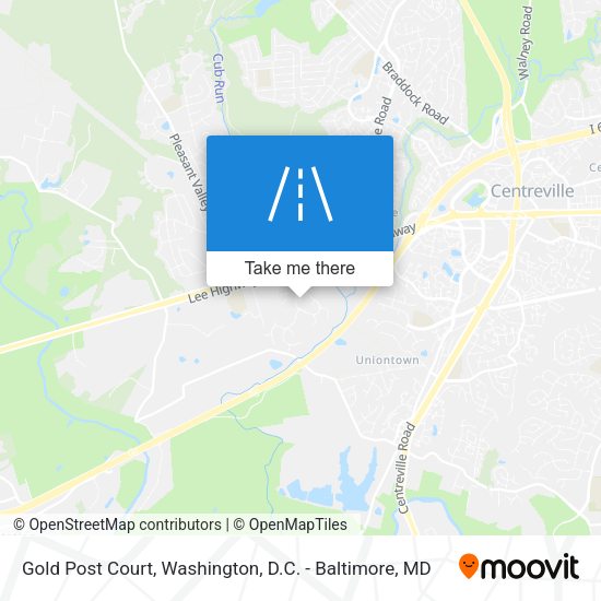 Gold Post Court map