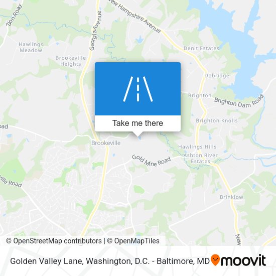Golden Valley Lane map