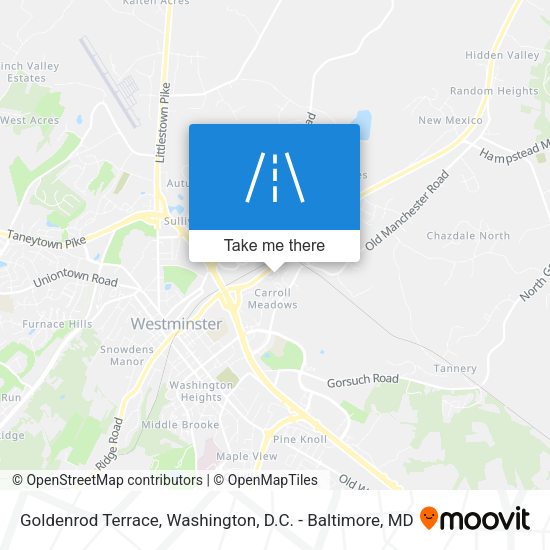 Goldenrod Terrace map