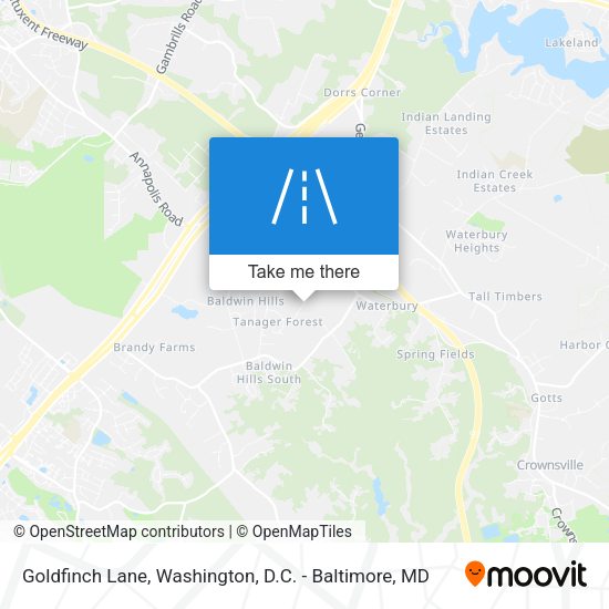 Goldfinch Lane map