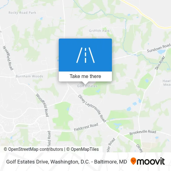 Golf Estates Drive map