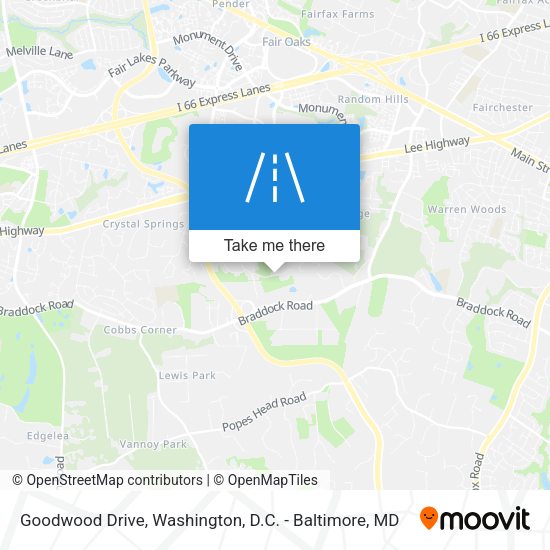 Goodwood Drive map