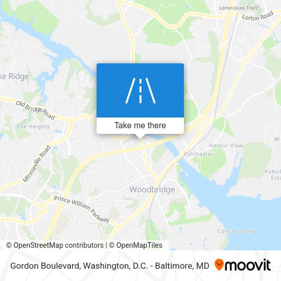 Gordon Boulevard map