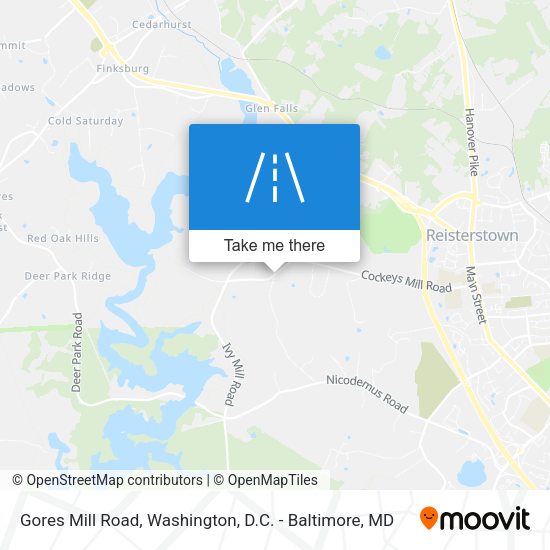 Gores Mill Road map