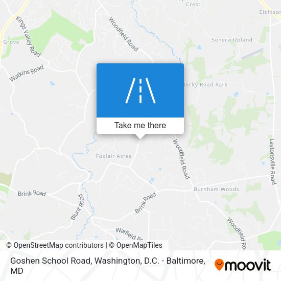 Goshen School Road map