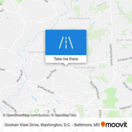 Goshen View Drive map