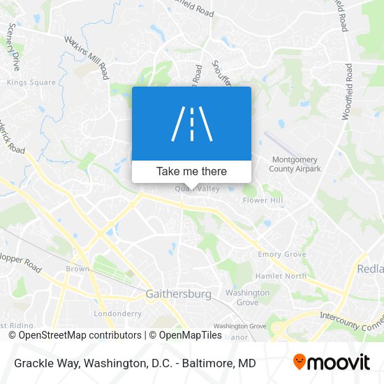 Grackle Way map
