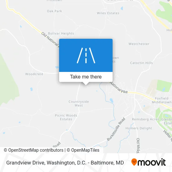 Grandview Drive map