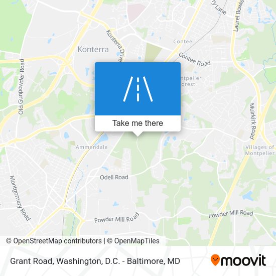 Mapa de Grant Road