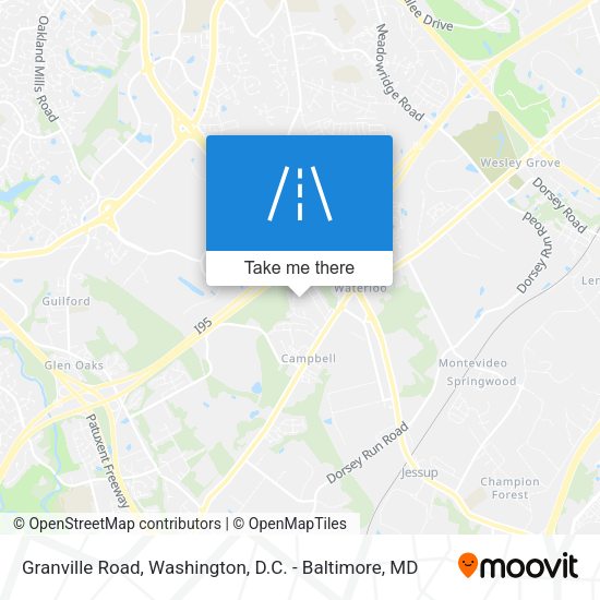 Granville Road map