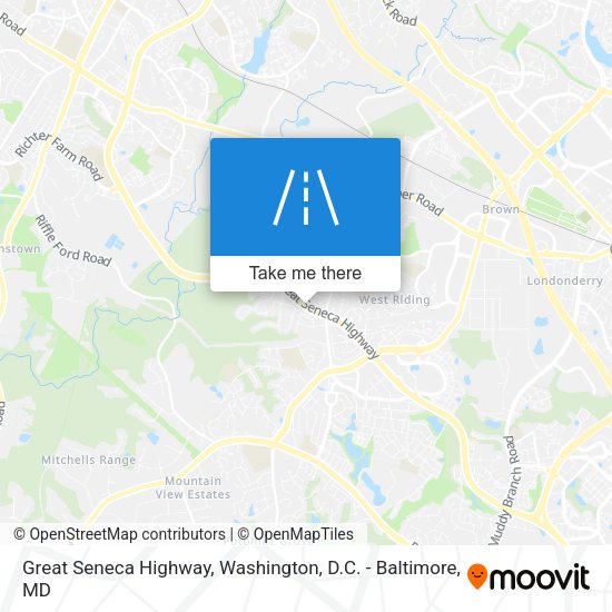 Great Seneca Highway map