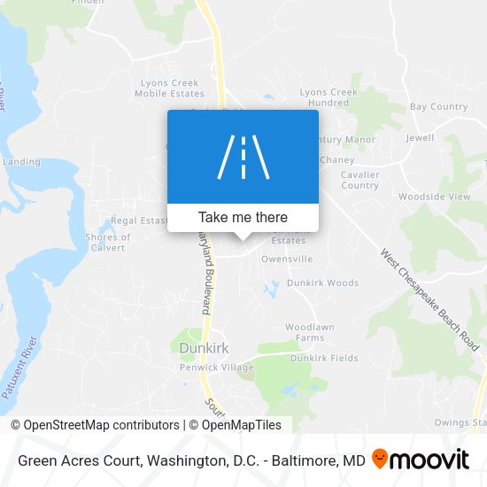 Green Acres Court map