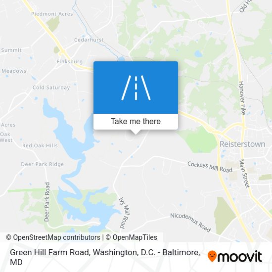 Mapa de Green Hill Farm Road