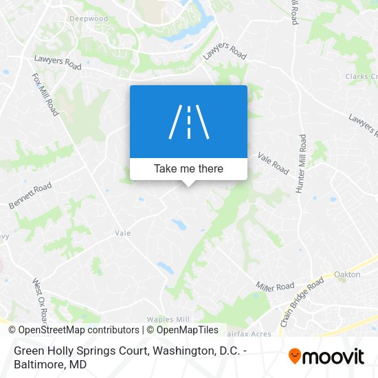 Green Holly Springs Court map