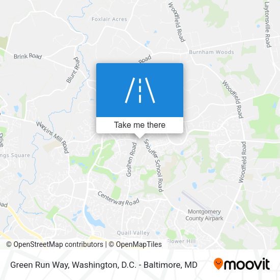 Mapa de Green Run Way