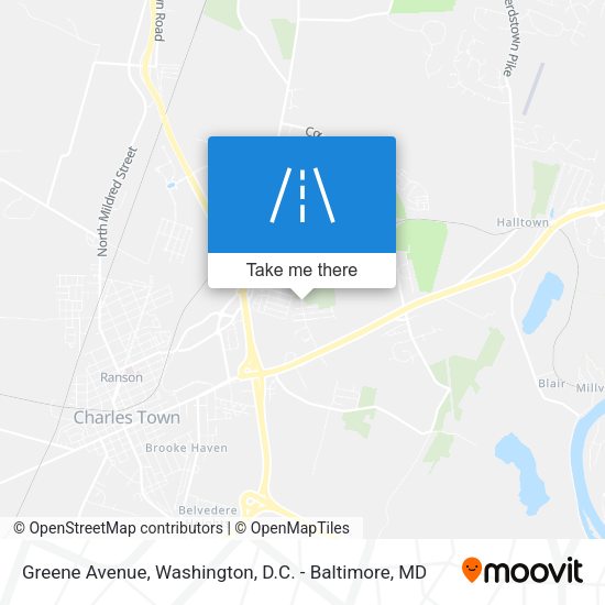 Greene Avenue map