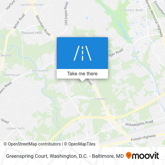 Greenspring Court map