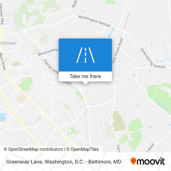 Greenway Lane map