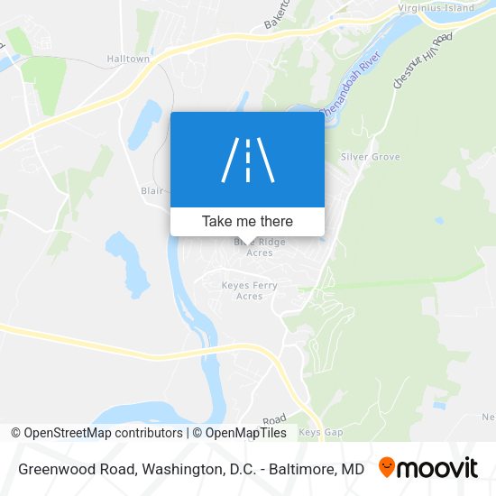 Greenwood Road map