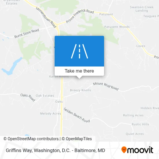 Griffins Way map
