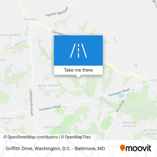 Griffith Drive map