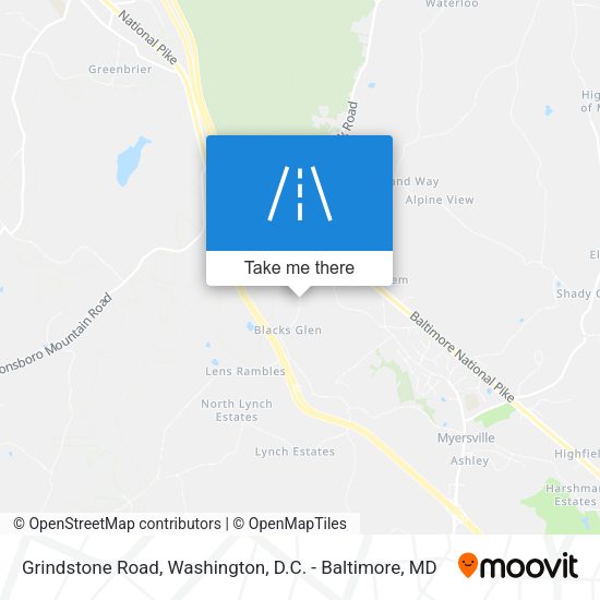 Grindstone Road map