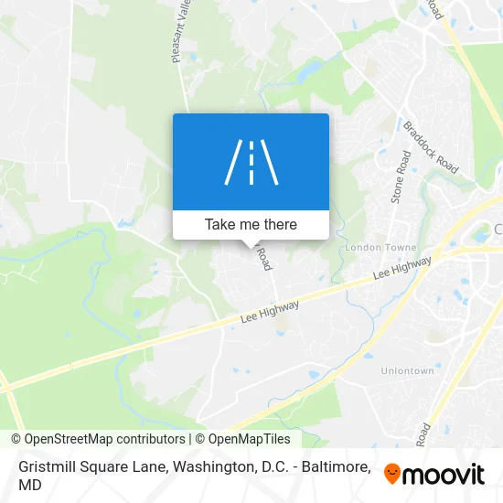 Gristmill Square Lane map