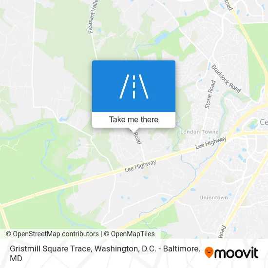 Gristmill Square Trace map