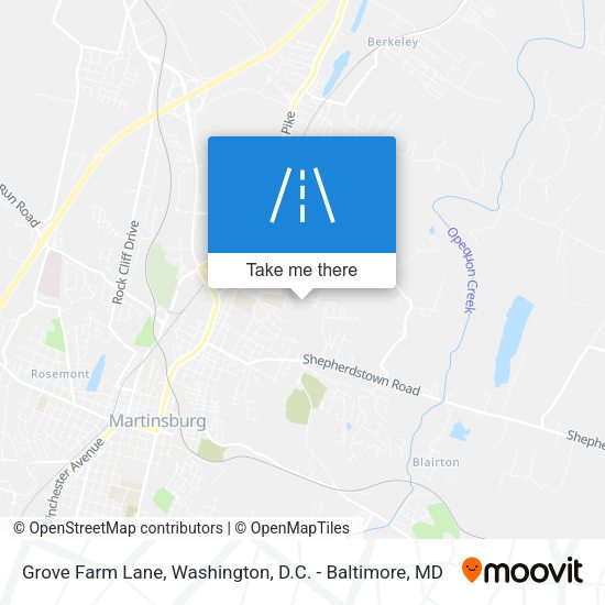 Grove Farm Lane map