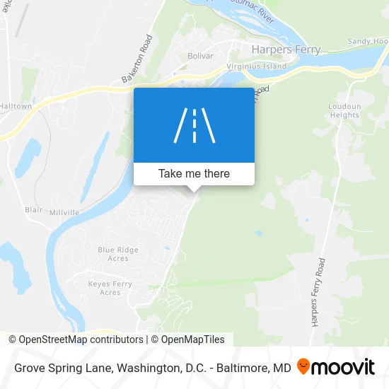 Grove Spring Lane map