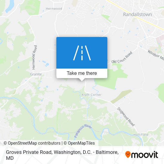 Groves Private Road map