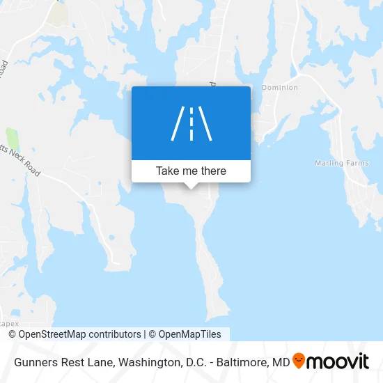 Gunners Rest Lane map